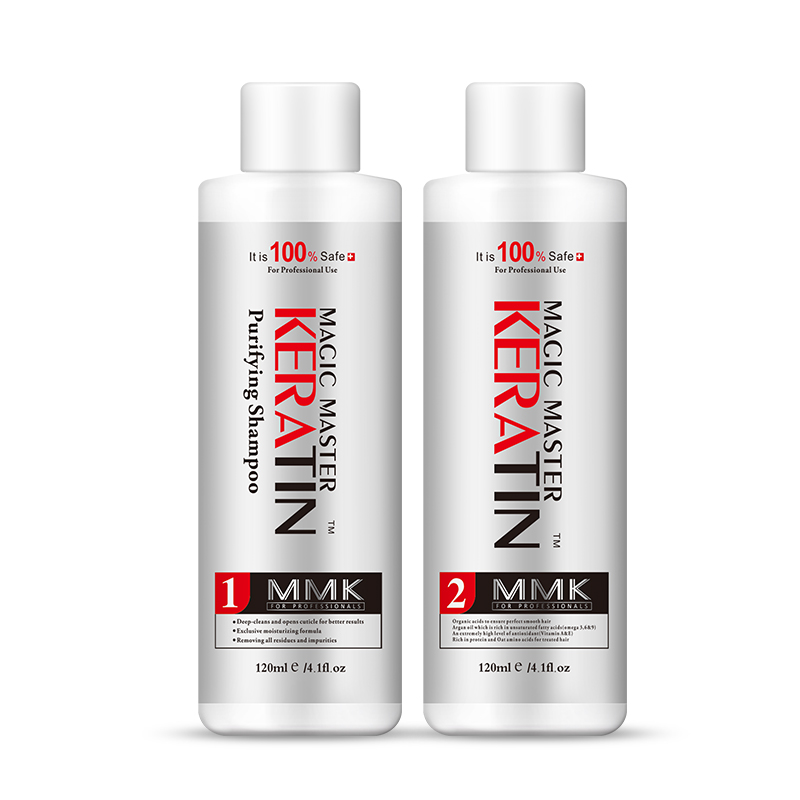 Keratin Treatment Set - ホルムアルデヒドフリー,髪を滑らかにし,臭いを与えず,ケアするためのケラチンセット,120ml