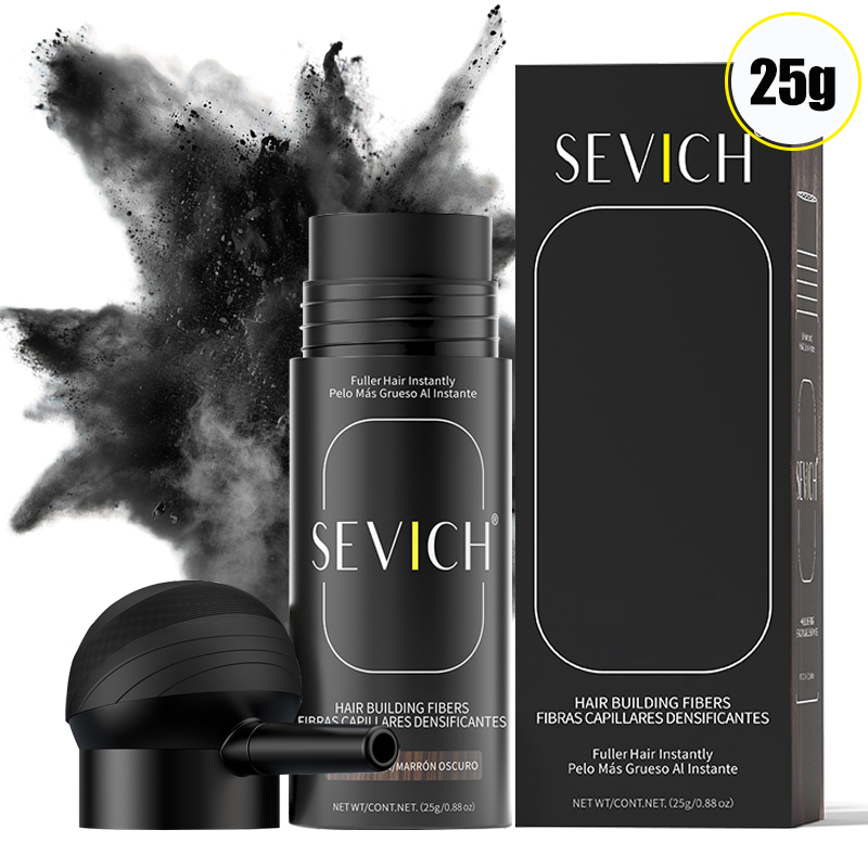Keratin Treatment Set - セビッチヘアファイバーキット 15g、ユニセックス、瞬時にボリュームを追加し、薄毛部分を隠し、ヘアラインを埋め補うでより豊かな見た目を実現