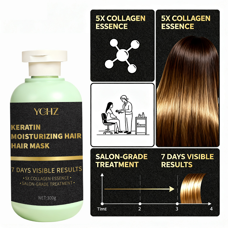 Hair Care Normal - マジックケラチンヘアマスク（コラーゲン配合） - 滑らかな髪のための保湿・補修ケア、活力と輝きを高め、通常の髪質やあらゆるヘアスタイルに適しています