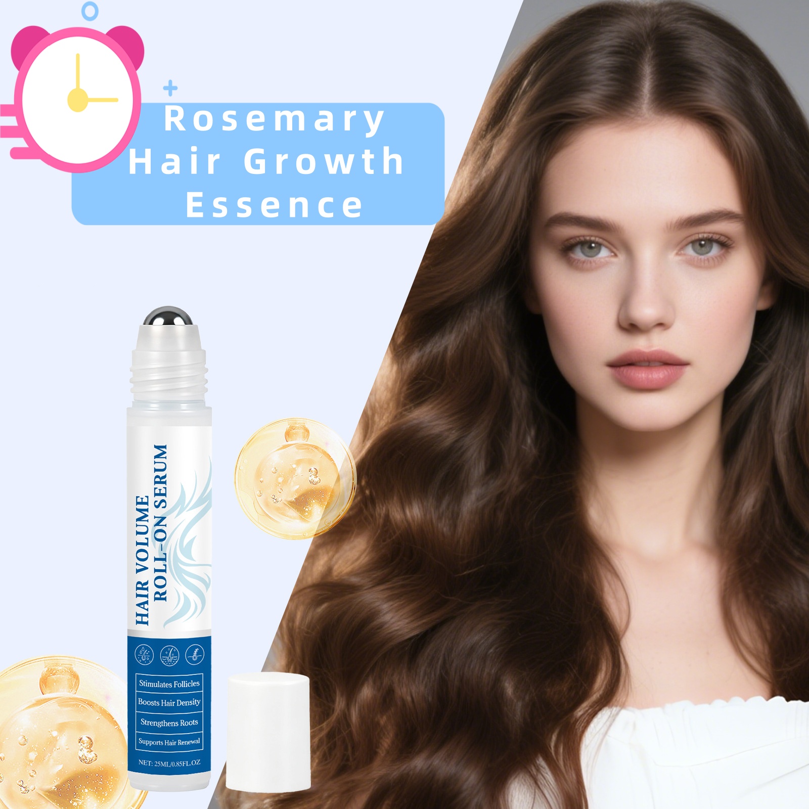 Hair Care Oil Serum - ローズマリー育毛エッセンスオイルコントロール 根元栄養補給 頭皮ダメージ修復 ツヤ出し効果 柔らかな髪へ導くヘアケアセラム