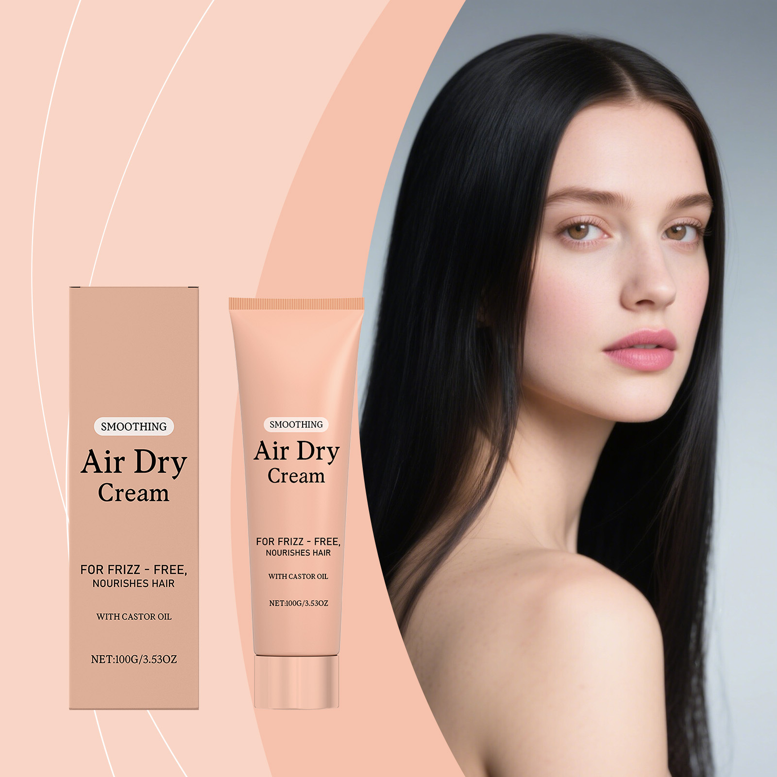Hair Care Normal - エアドライ スムージング ヘアクリーム アンチフリズ スタイリング リーブイン