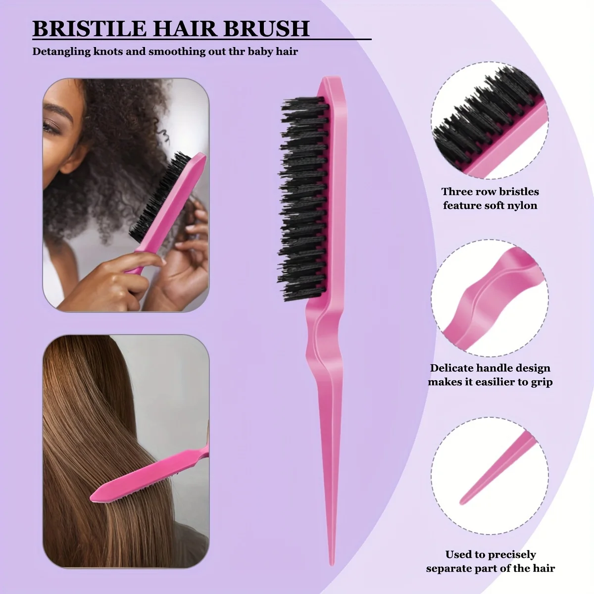 7点セット プロ用ヘアスタイリングキットツール ヘアブラシ、 - Hair Care Kit のレビューと価格