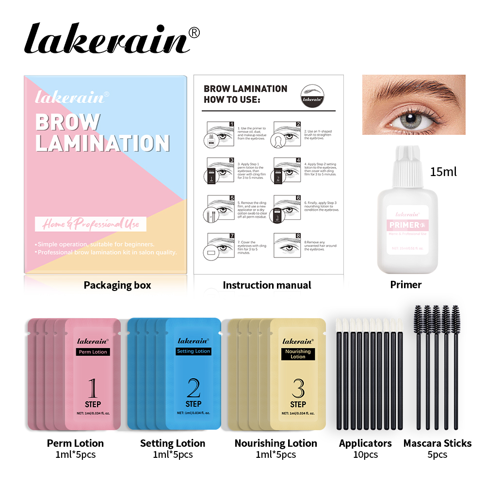 初心者向けプロ仕様眉パーマセット　濃密で美しい眉へ導く栄養ケ - Keratin Treatment Set のレビューと価格