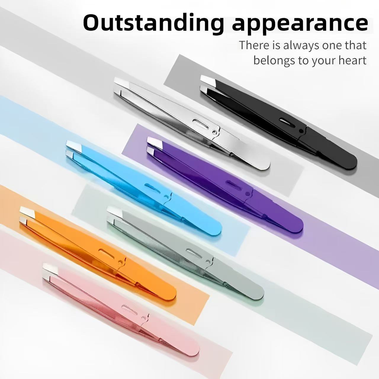 正確な眉毛脱毛ピンセットステンレス鋼まつげクリップラッシュピ - Hair Care Tools のレビューと価格