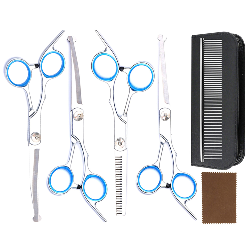 プロフェッショナル犬用グルーミングハサミセット 7 in 1 - Hair Care Step のレビューと価格