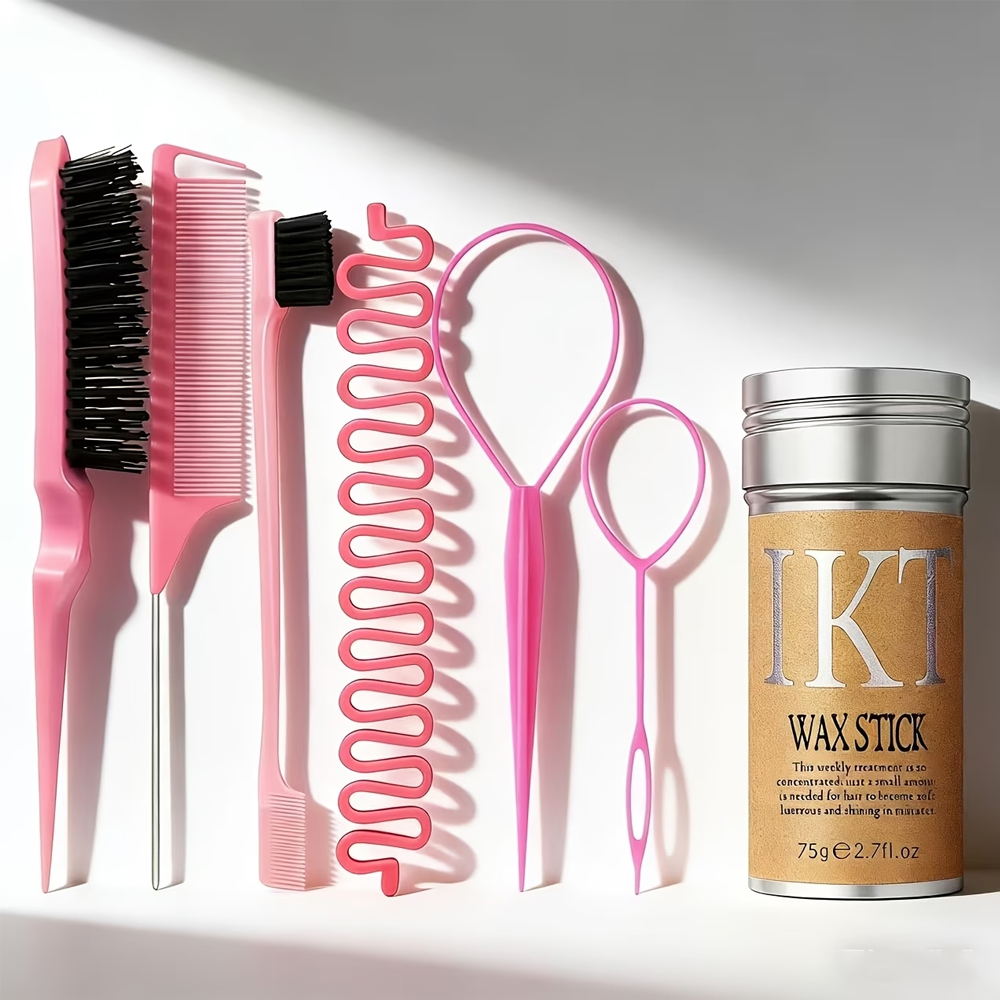 7点ヘアスタイリングケアセット（ヘアワックス、コーム、ブレイ - Hair Care Tools のレビューと価格