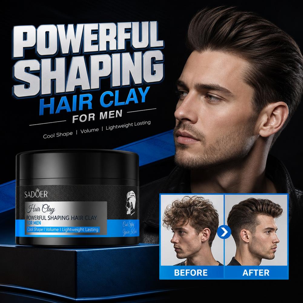 マットヘアスタイリングクレイ強力ホールド非脂っこいヘアワック - Hair Care For Men のレビューと価格