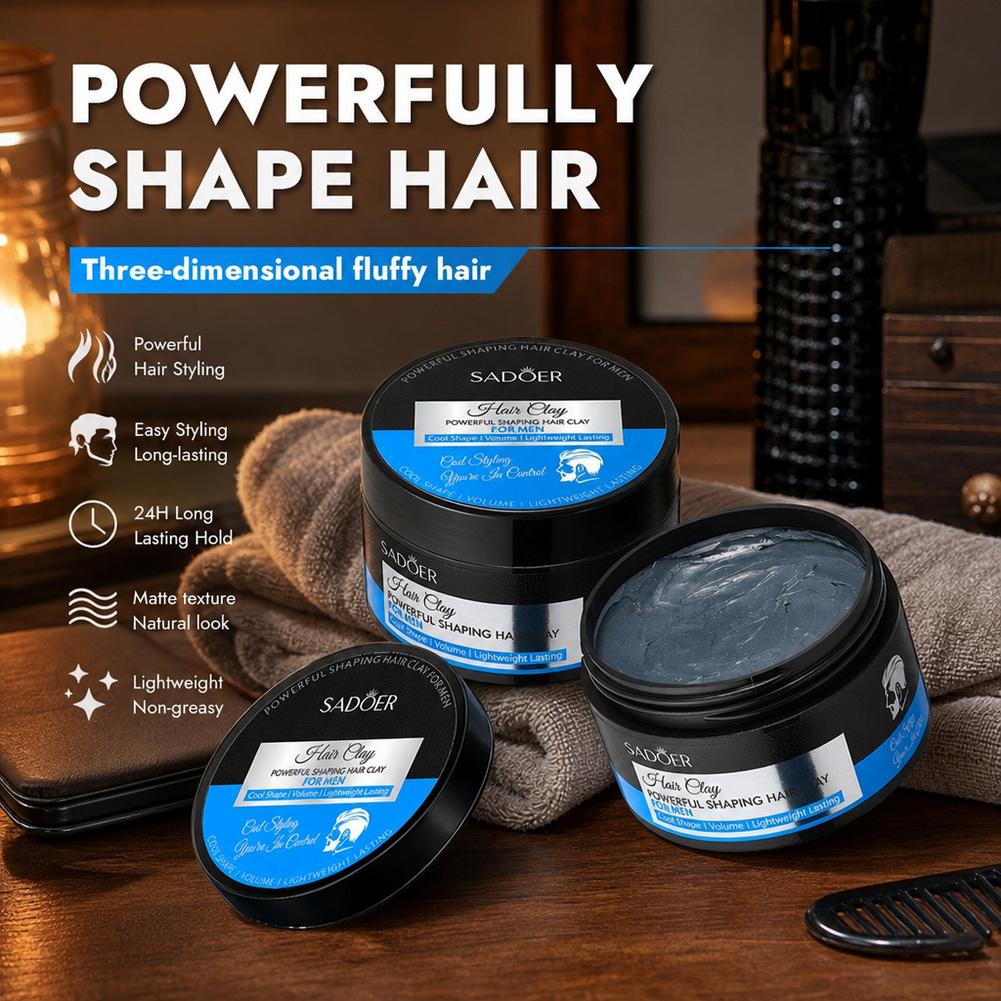 マットヘアスタイリングクレイ強力ホールド非脂っこいヘアワック - Hair Care For Men のレビューと価格