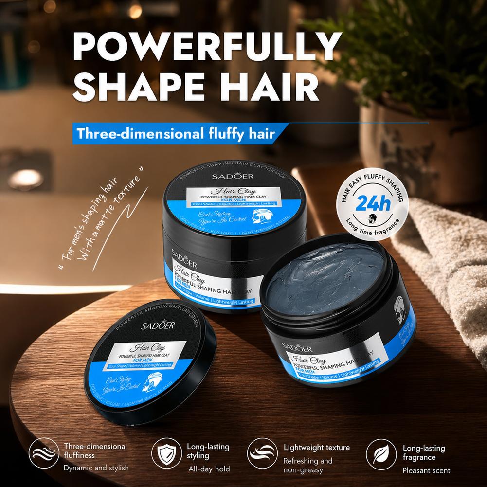 マットヘアスタイリングクレイ強力ホールド非脂っこいヘアワック - Hair Care For Men のレビューと価格