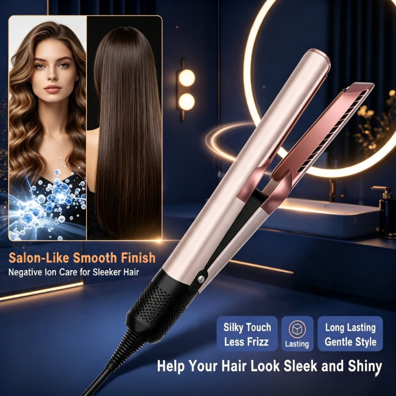 マイナスイオンヘアケアキット、乾湿両用2-in-1ストレート - Hair Care Kit のレビューと価格