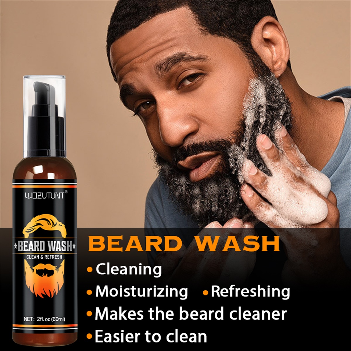 メンズ用髭洗い口ひげバームと黒石鹸プロフェッショナルスムージ - Hair Care For Men のレビューと価格