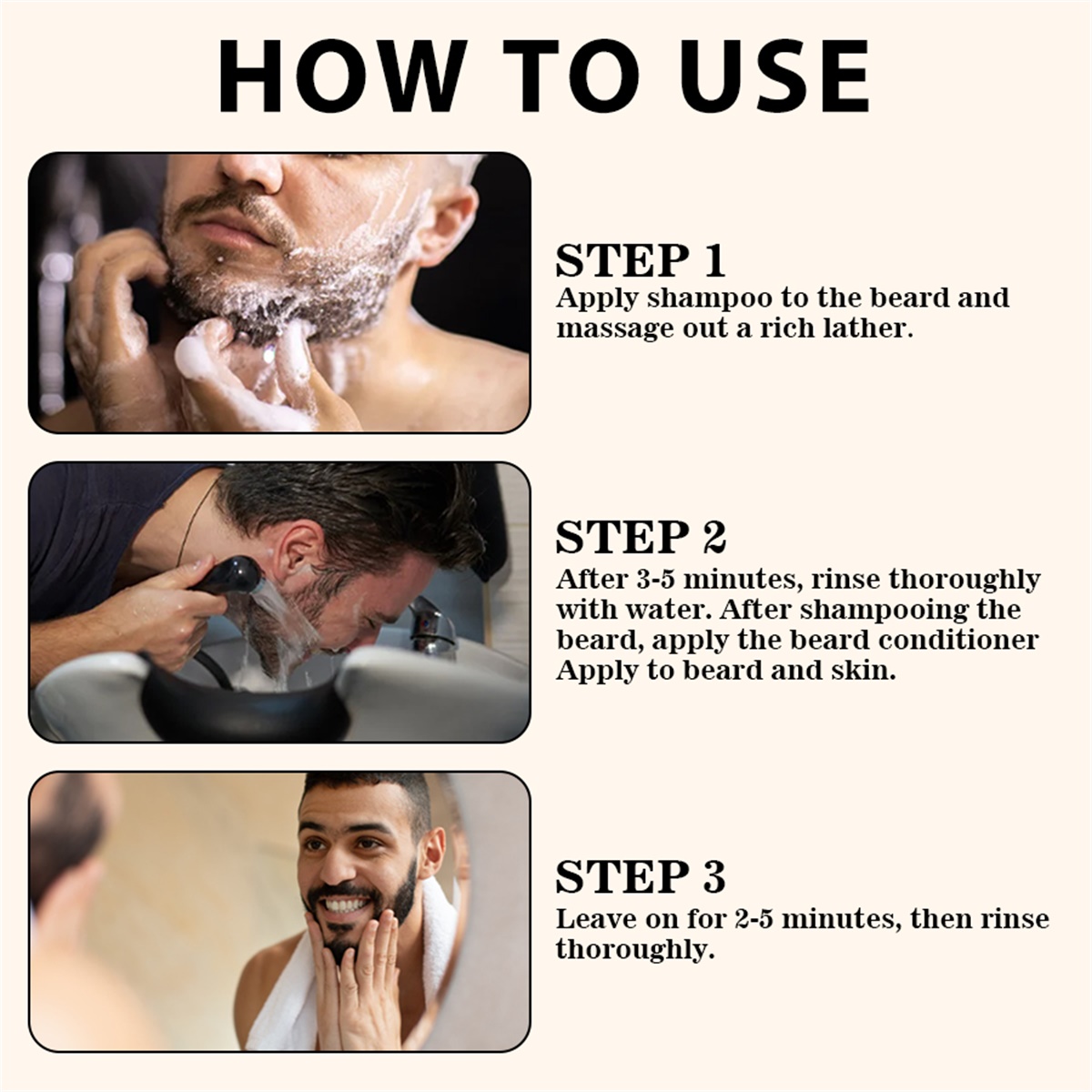 メンズ用髭洗い口ひげバームと黒石鹸プロフェッショナルスムージ - Hair Care For Men のレビューと価格