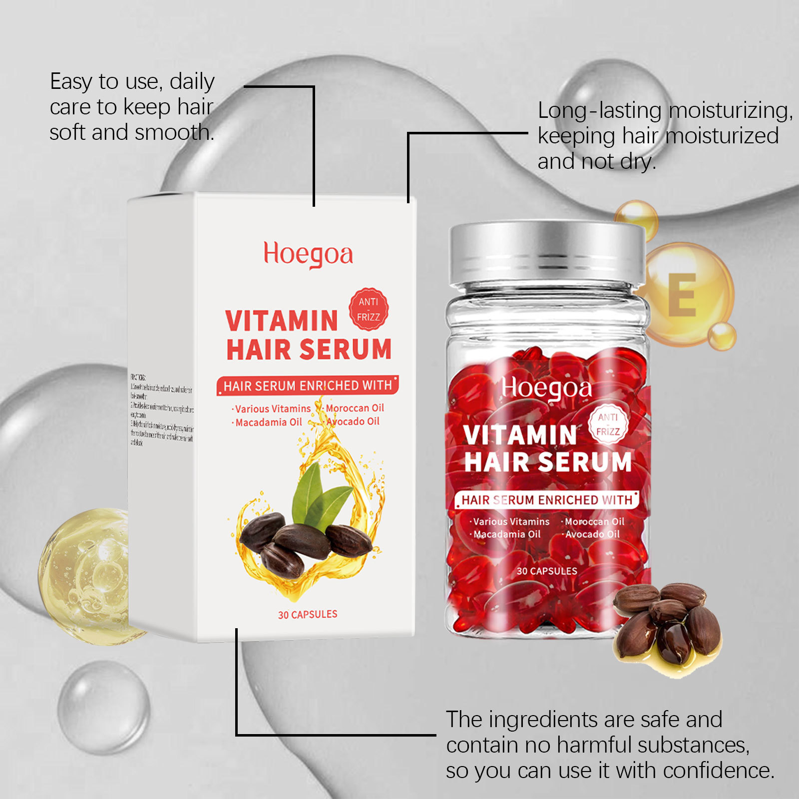 ビタミン ヘアケア セラム カプセル 再成長促進 オイルコン - Hair Care Oil Serum のレビューと価格