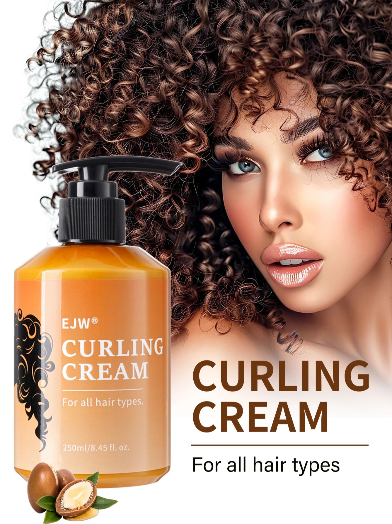 EJW アルガンオイル配合カール定着クリーム - ウェーブや - Hair Care Oil Serum のレビューと価格