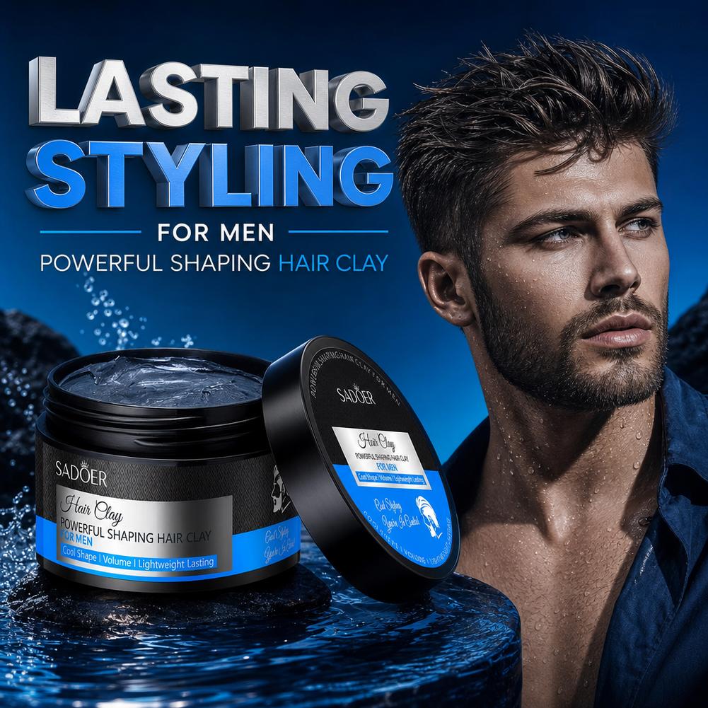 メンズストロングスタイリングヘアワックス、長時間キープ、ふん - Hair Care For Men のレビューと価格