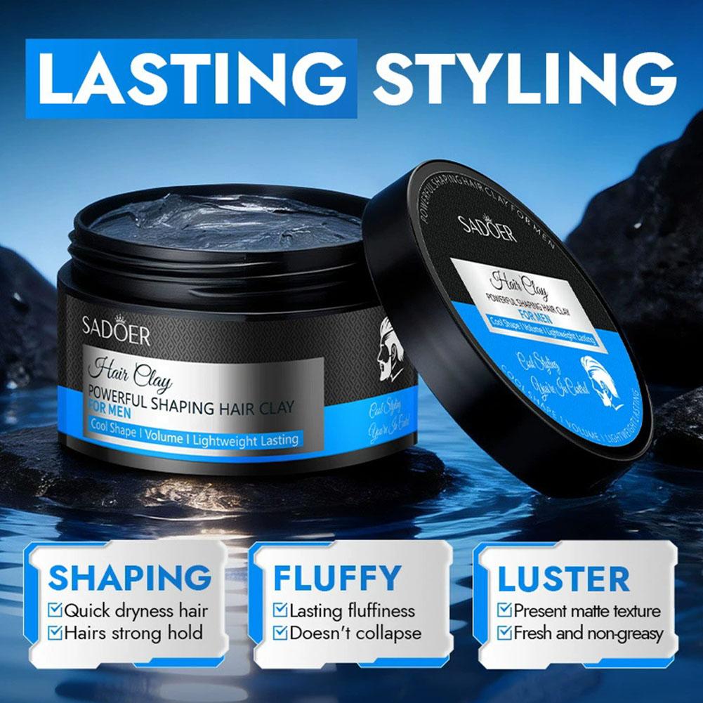 メンズストロングスタイリングヘアワックス、長時間キープ、ふん - Hair Care For Men のレビューと価格